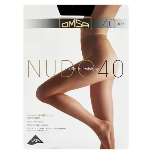 Колготки Omsa Nudo 40 den, размер 3-M, nero (черный)