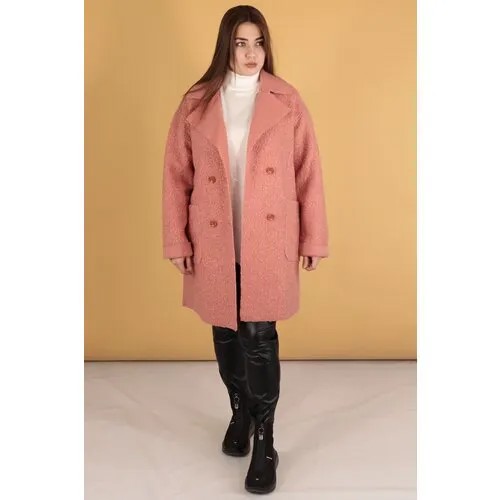Пальто  Trussardi Jeans демисезонное, размер 42, розовый