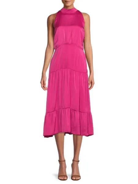 Многоярусное платье с парашютом Sam Edelman, розовый