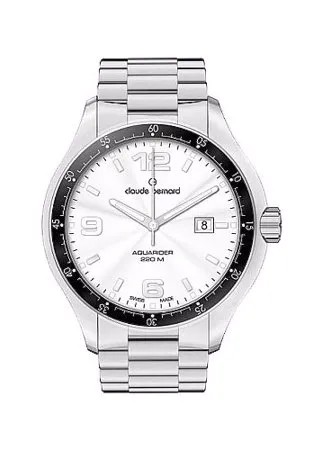 Наручные часы Claude Bernard мужские 70165-3AIN кварцевые, водонепроницаемые, подсветка стрелок, серебряный