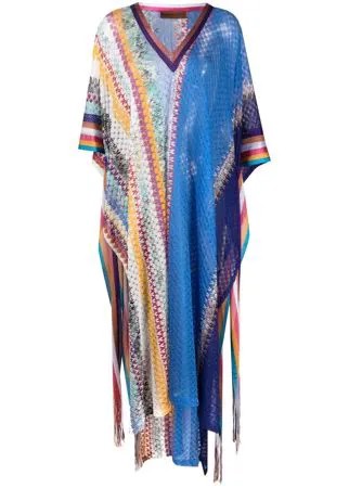 Missoni Mare пляжное платье миди с узором шеврон