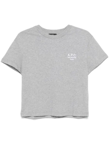 A.P.C. футболка Boxy Rue Madame, серый