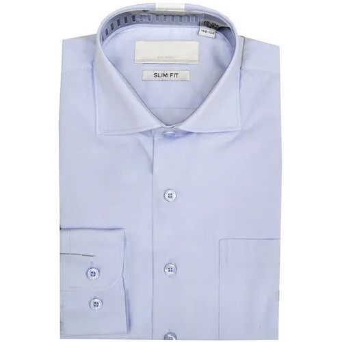 Школьная рубашка Sky Lake, на пуговицах, длинный рукав, размер 33/140, голубой