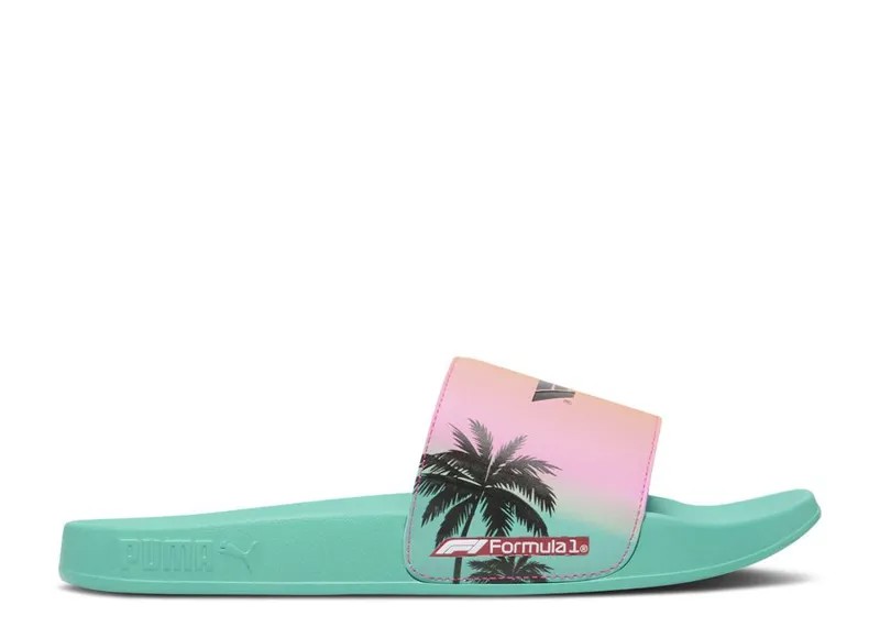 Кроссовки Puma Formula 1 X Leadcat 2.0 Slides 'Miami Grand Prix', зеленый