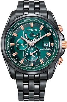 Японские наручные  мужские часы Citizen AT9128-87X. Коллекция Radio Controlled