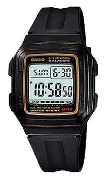 Японские наручные  мужские часы Casio F-201WA-9A. Коллекция Digital