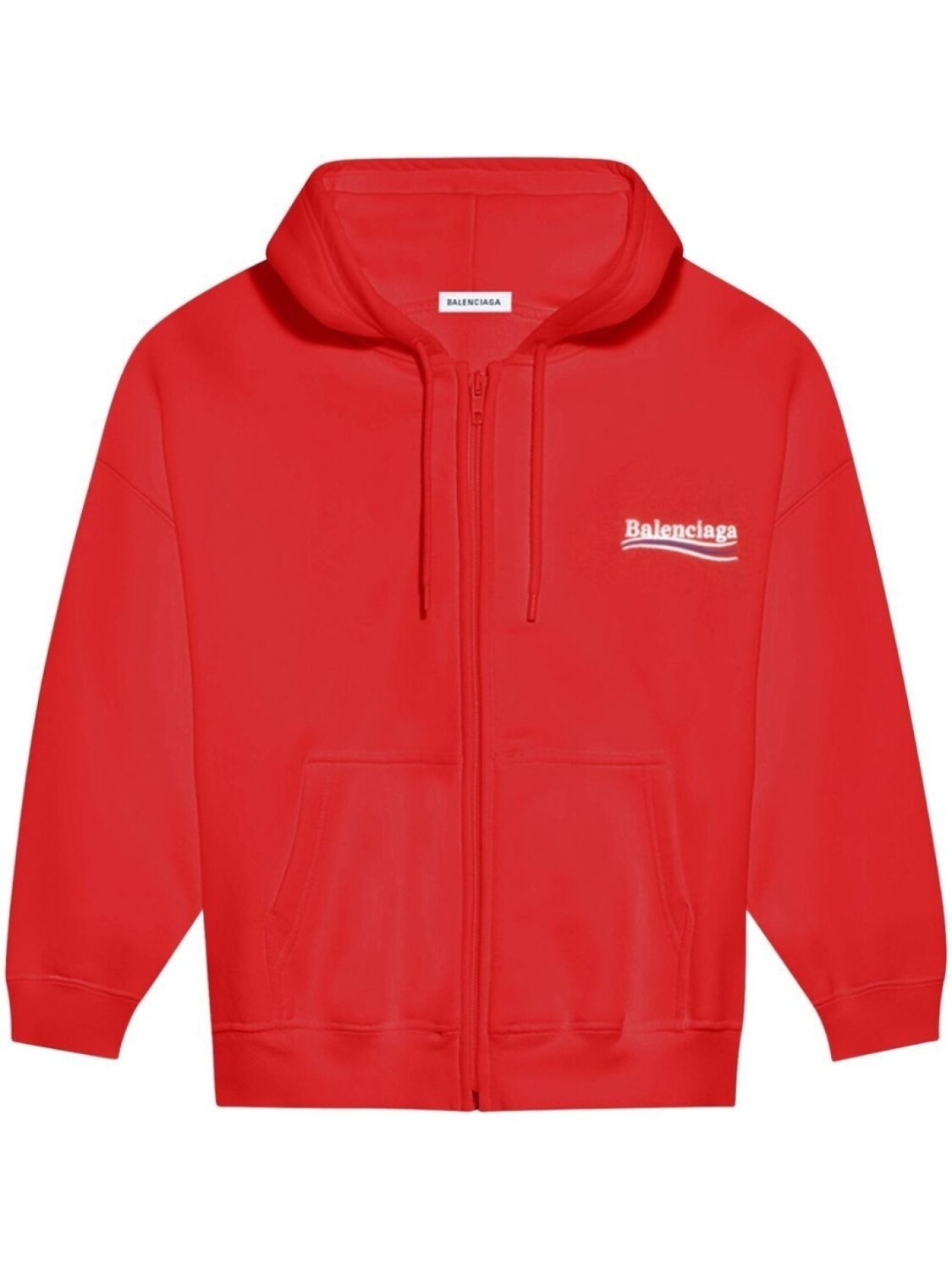 Balenciaga худи с логотипом, красный