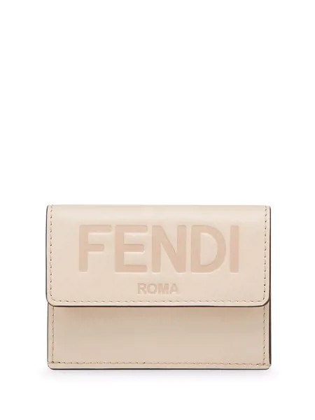 Fendi бумажник с тисненым логотипом