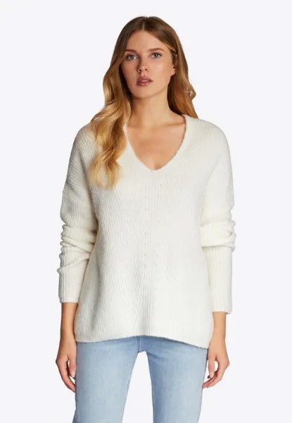 Свитшот Rich & Royal MIT V-NECK, цвет pearl white