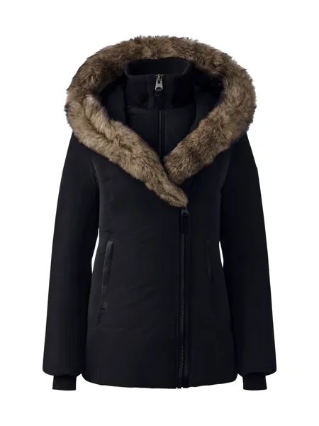 Пуховик Adali с отделкой из овчины Mackage, черный