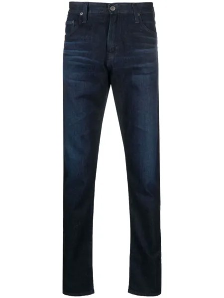AG Jeans узкие джинсы Tellis средней посадки, синий