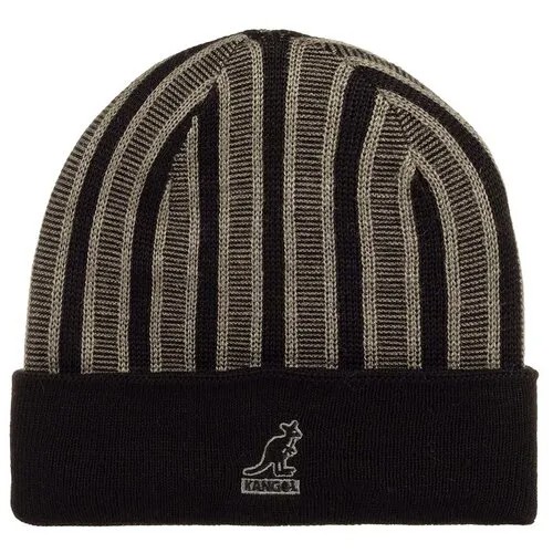 Шапка вязаная KANGOL K3524 Rib Stripe Rev Beanie, размер ONE