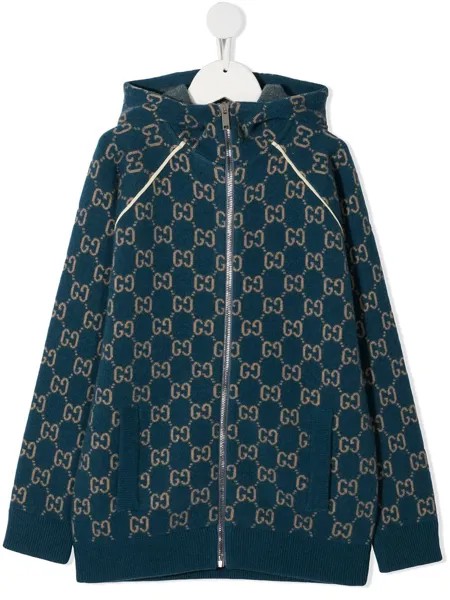 Gucci Kids куртка с вышивкой GG