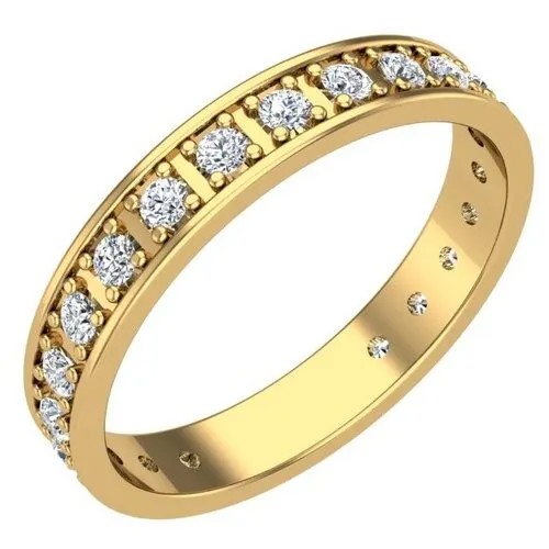 Золотое кольцо с фианитами 0101431-00770 17