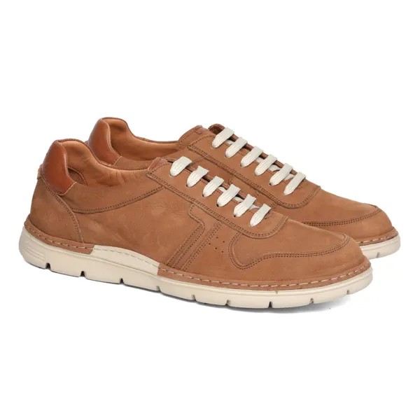 Мужские полуботинки Clarks, коньячные