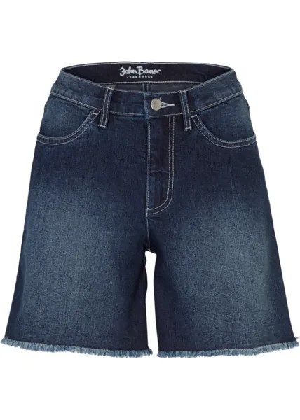 Джинсовые шорты стрейч John Baner Jeanswear, синий