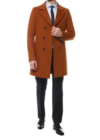 Пальто-бушлат мужское Caravan Wool Шамель27 коричневое 54-176