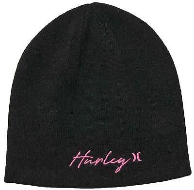 Женская шапка-бини Hurley Script Staple — розовое сияние — новинка