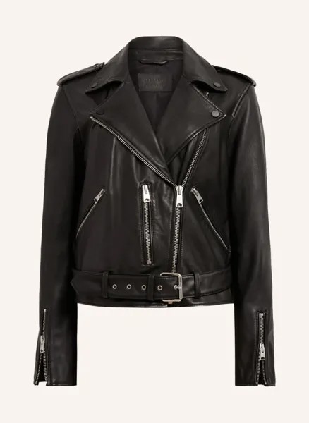 Балферн кожаная куртка Allsaints, черный