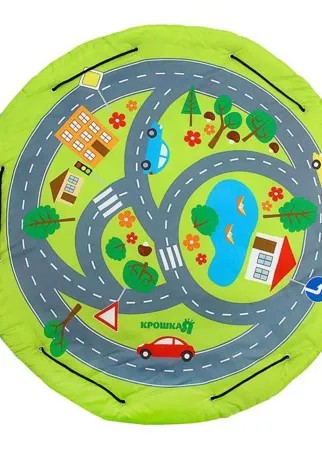 Игровой коврик Крошка Я Сумка для игрушек Транспорт 100 см