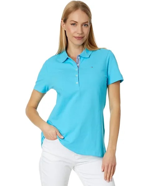 Поло Tommy Hilfiger Short Sleeve Solid, цвет Oasis