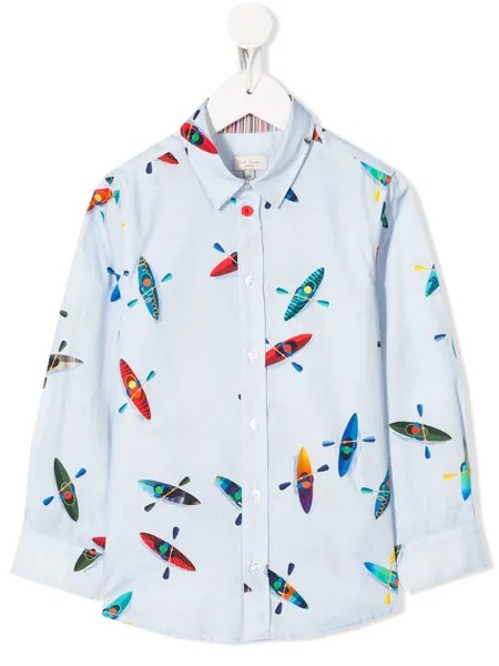 Paul Smith Junior рубашка с принтом
