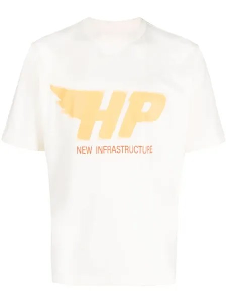 Heron Preston футболка с логотипом, нейтральный цвет