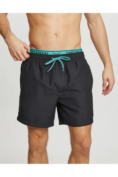 Шорты для плавания Parker 7513 на шнуровке Threadbare, черный