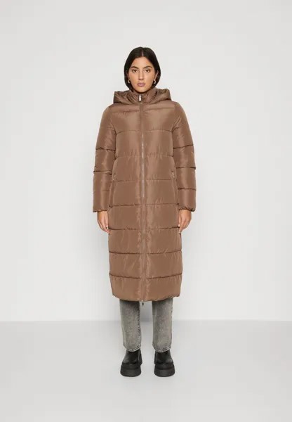 Зимнее пальто ONLANNA LONG HOOD PUFFER COAT ONLY, цвет walnut