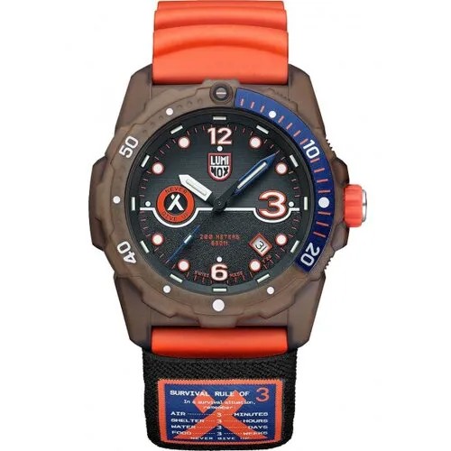 Наручные часы Luminox XB.3729, черный, оранжевый