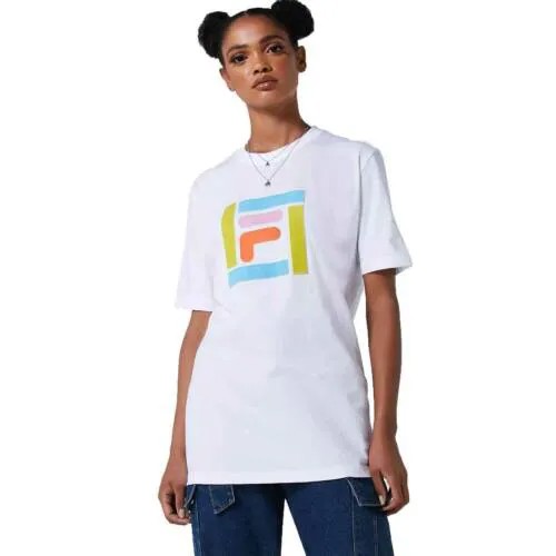 Женская футболка Fila Monique Grass Logo белая LW016152-100