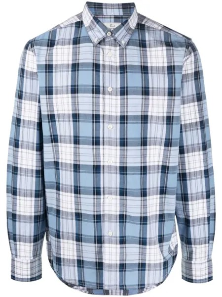 Woolrich рубашка в клетку, синий