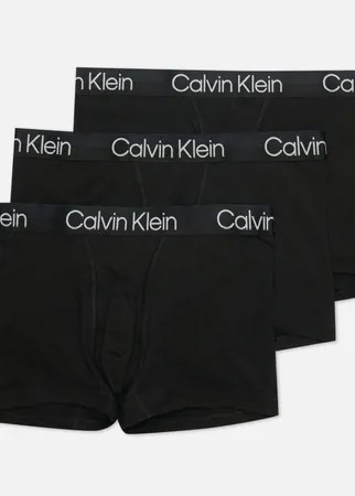 Комплект мужских трусов Calvin Klein Underwear 3-Pack Trunk, цвет чёрный, размер S