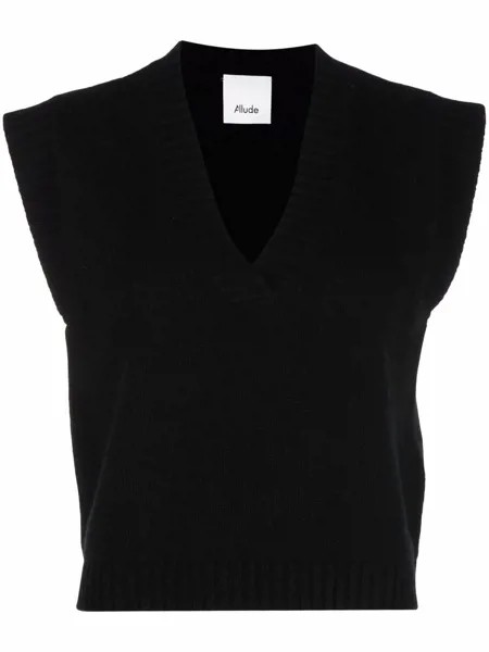 Allude трикотажный топ с V-образным вырезом