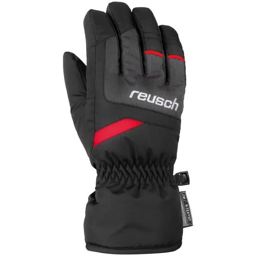 Перчатки Reusch, размер 4, черный, красный