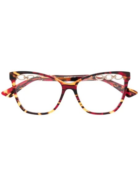 Moschino Eyewear очки с графичным принтом и логотипом