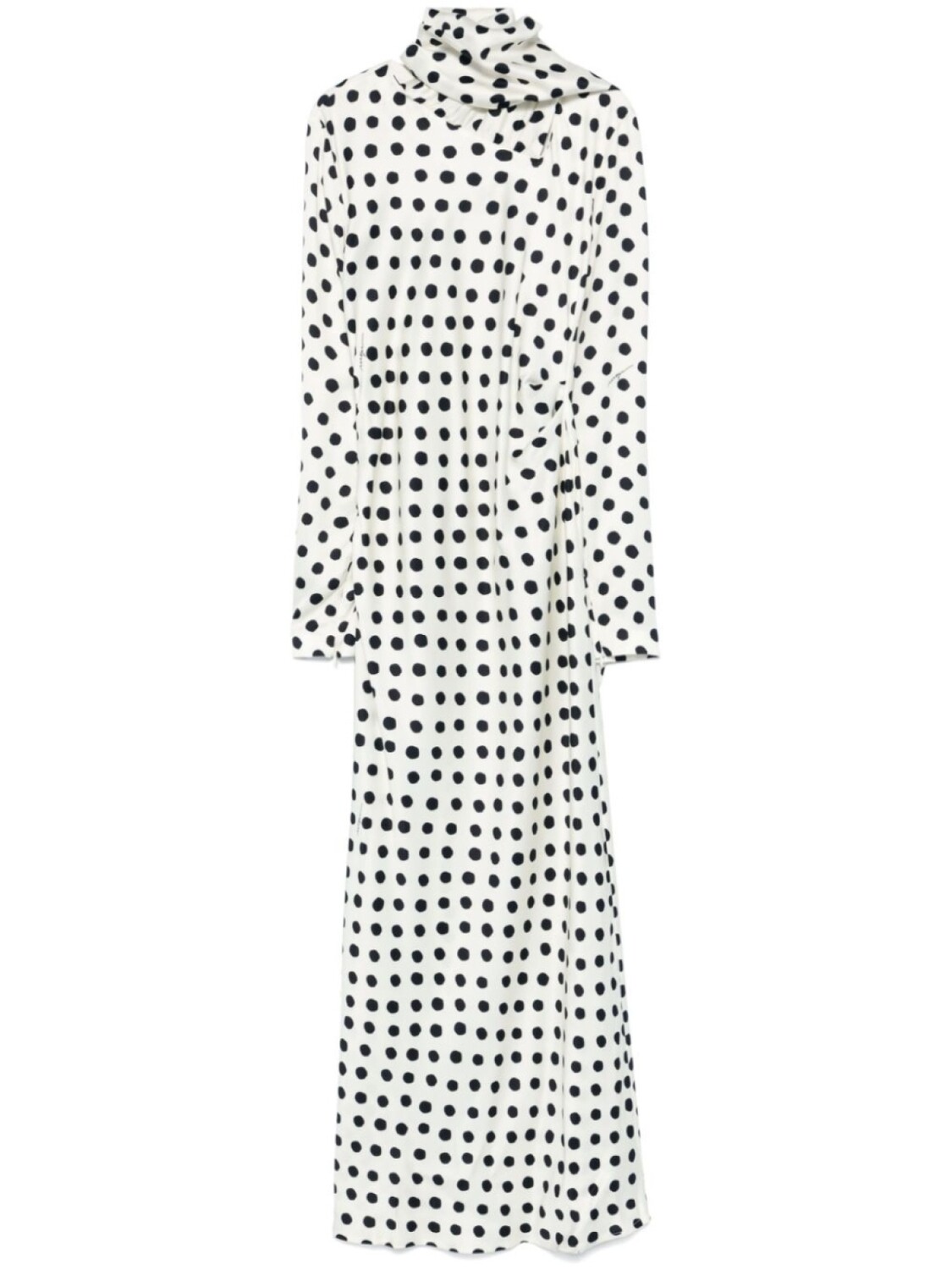 Платье макси в горошек MSGM, белый