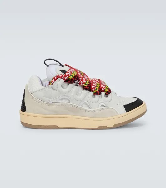 Кеды Curb из кожи Lanvin, белый