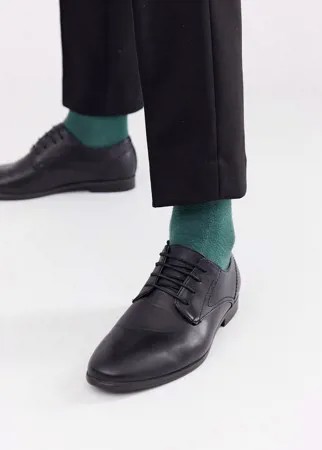 Черные туфли дерби Burton Menswear-Черный цвет