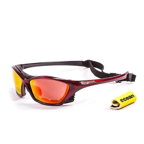 Солнцезащитные очки OCEAN OCEAN Lake Garda Transparent Red / Revo Orange Polarized lenses, красный
