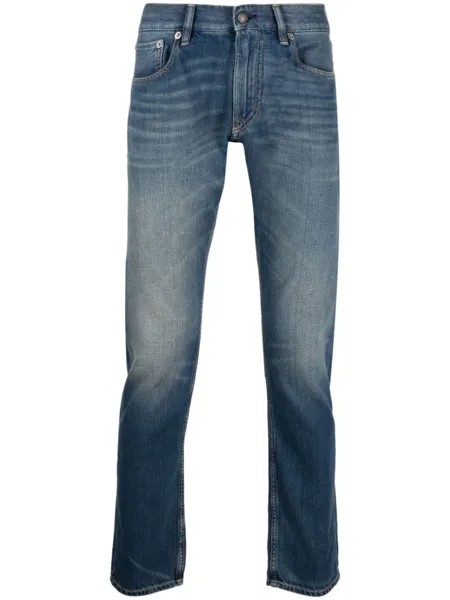 Ralph Lauren Purple Label узкие джинсы с карманами, синий