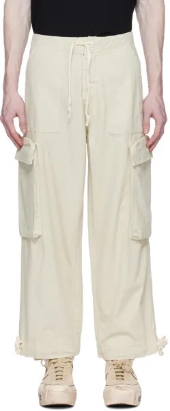 Зеленые широкие брюки-карго Greg Lauren