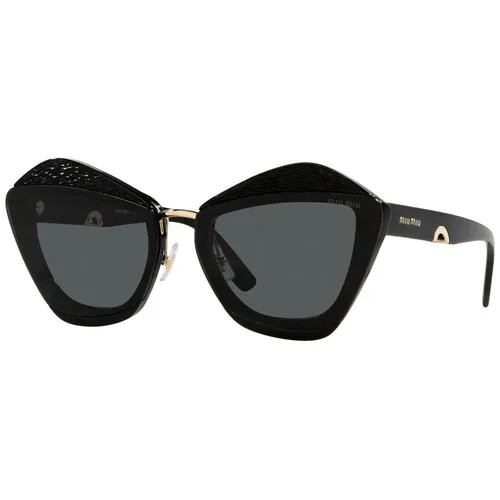Солнцезащитные очки Miu Miu, бабочка, для женщин, черный