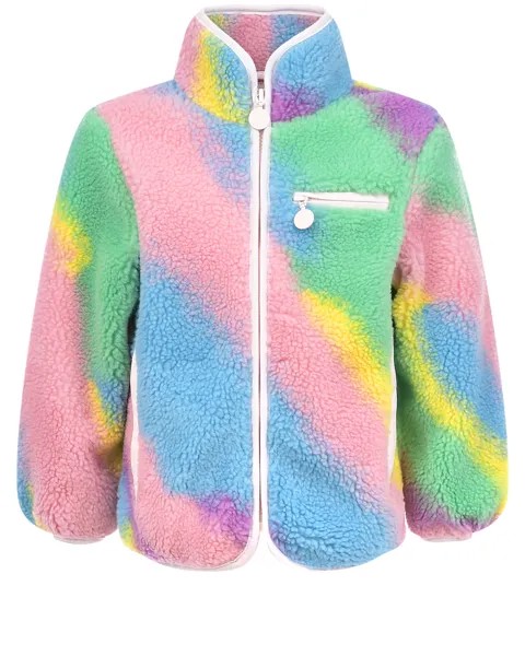 Флисовая спортивная куртка с принтом tie-dye Stella McCartney детская