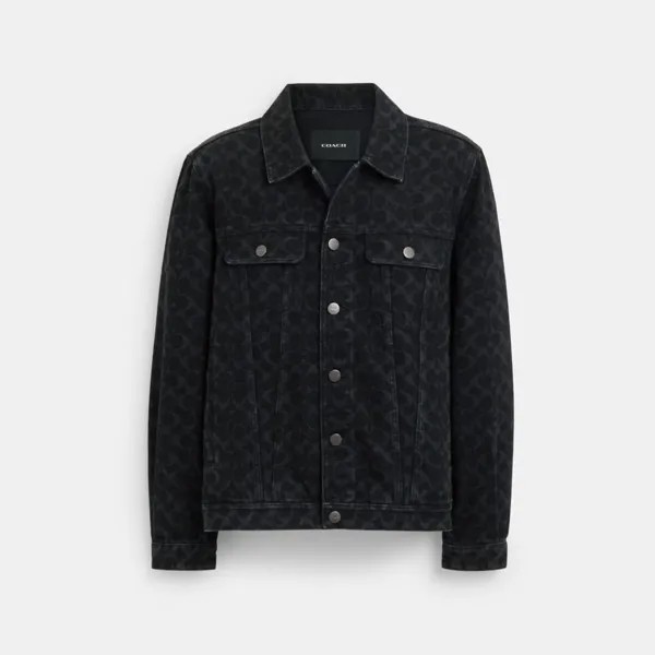 Куртка COACH Signature Denim, цвет Black Sig C