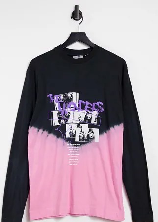 Oversized-лонгслив в стиле унисекс с университетским принтом и эффектом деграде COLLUSION Unisex-Многоцветный