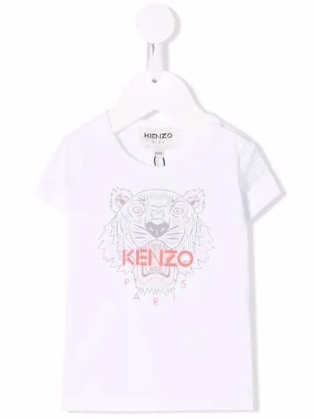 Kenzo Kids футболка с принтом Tiger