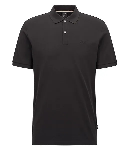 Рубашка поло с короткими рукавами BOSS Big & Tall Pallas Hugo Boss, черный