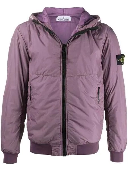 Stone Island бомбер с капюшоном