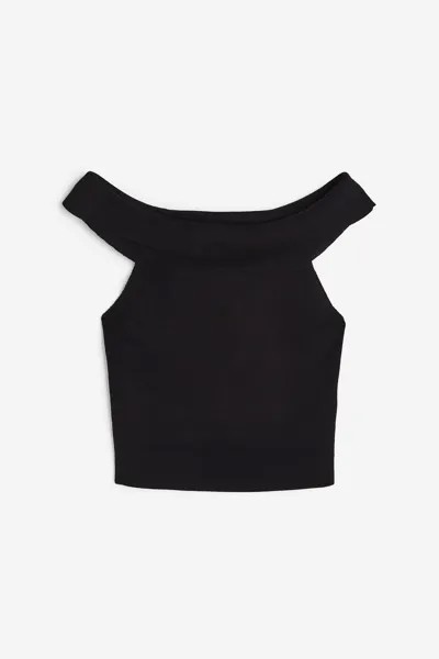 Топ женский H&M 1155363002 черный 3XL (доставка из-за рубежа)